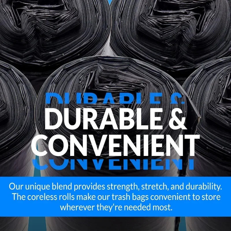 Living Room 13 Gallon Trash Bags 1000 Bags Black Tall Kitchen Strong Garbage Bag Authentic