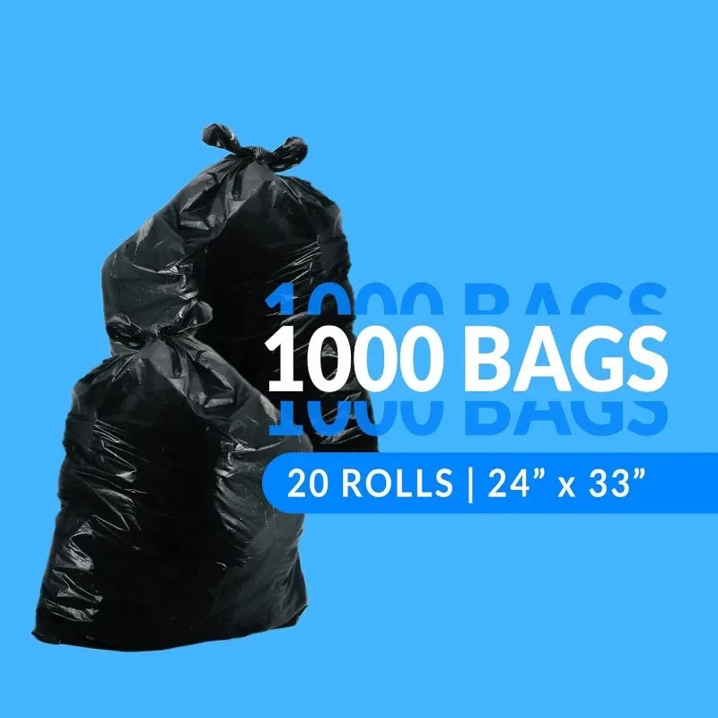 Living Room 13 Gallon Trash Bags 1000 Bags Black Tall Kitchen Strong Garbage Bag Authentic